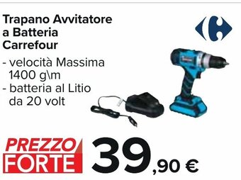 Carrefour Trapano Avvitatore a Batteria Carrefour offerta