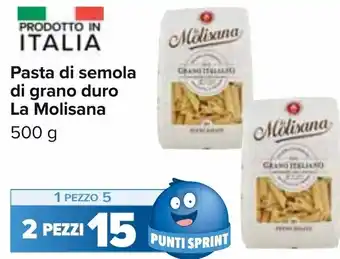 Carrefour Pasta di semola di grano duro La Molisana 500 g 2 Pezzi offerta