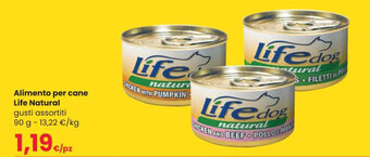 Interspar Alimento per cane Life Natural gusti assortiti 90 g offerta