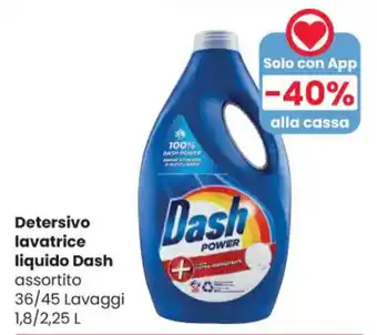 Interspar Detersivo lavatrice liquido Dash assortito 36/45 Lavaggi 1,8/2,25 L offerta