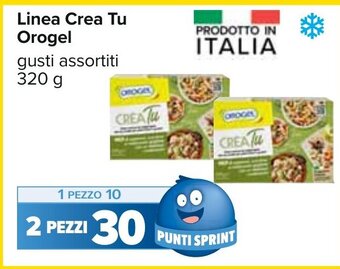 Carrefour Linea Crea Tu Orogel gusti assortiti 320 g offerta