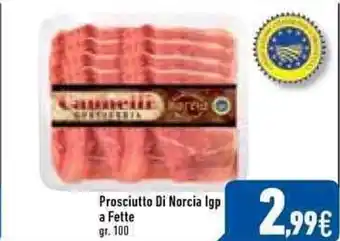 Prosciutto Di Norcia Igp a Fette 100gr.