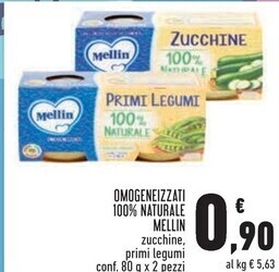 Conad Superstore Mellin omogeneizzati 100% naturale offerta