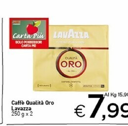 Crai Lavazza caffè qualità oro offerta