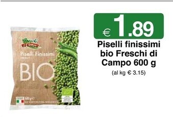 Sì con te I freschi di campo piselli finissimi bio offerta