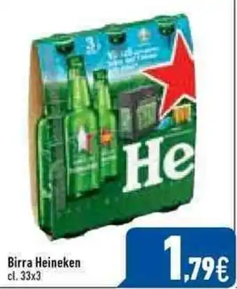 C+C Italmarket Heineken Birra 33cl. x 3 offerta