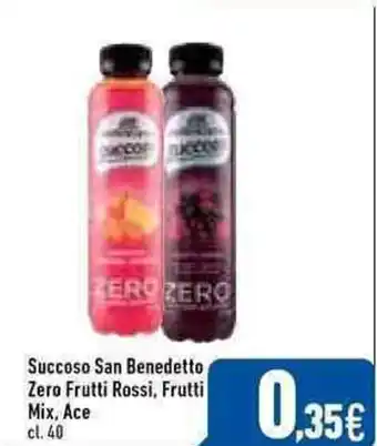 C+C Italmarket San Benedetto Succoso Zero Frutti Rossi, Frutti Mix, Ace 40cl. offerta