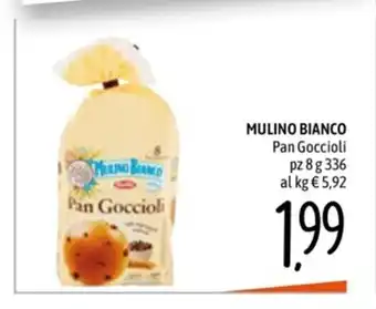 Emisfero MULINO BIANCO Pan Goccioli pz 8 g 336 offerta
