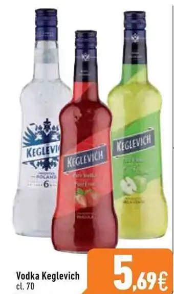 C+C Italmarket Keglevich Vodka 70cl. offerta