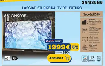 Euronics SAMSUNG Neo QLED 8K 65" QN900B offerta