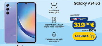 Euronics Samsung Galaxy A34 5G offerta