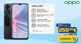 Euronics OPPO A78 5G offerta
