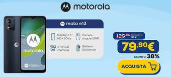 Euronics motorola moto e13 offerta