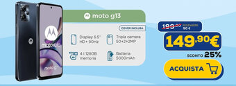 Euronics motorola moto g13 offerta