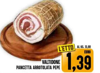Iper Pellicano VALTIDONE PANCETTA ARROTOLATA PEPE offerta