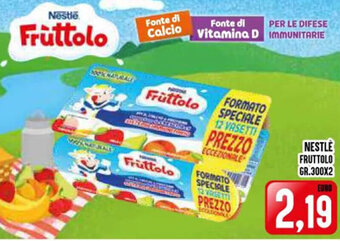 Iper Pellicano NESTLÈ FRUTTOLO GR.300X2 offerta
