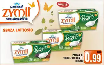 Iper Pellicano PARMALAT YOGURT ZYMIL BENEFIT GR.125X2 offerta