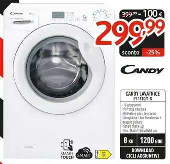 Elettrosintesi CANDY LAVATRICE EY 181D/1-S offerta