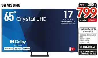 Elettrosintesi SAMSUNG SMART TV 65BU8570 LED offerta