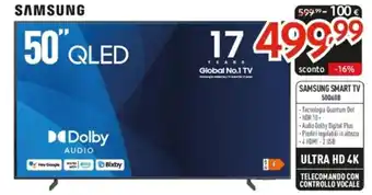 Elettrosintesi SAMSUNG SMART TV 50060B offerta