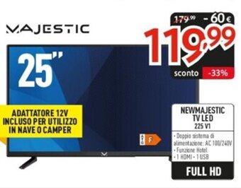 Elettrosintesi NEWMAJESTIC TV LED 225 V1 offerta