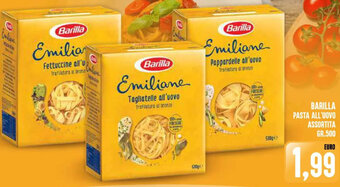 Iper Pellicano BARILLA PASTA ALL'UOVO ASSORTITA GR.500 offerta