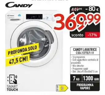 Elettrosintesi CANDY LAVATRICE CSS4 137TE/1-11 offerta