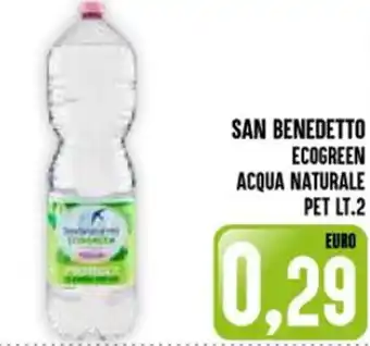 Iper Pellicano SAN BENEDETTO ECOGREEN ACQUA NATURALE PET LT.2 offerta