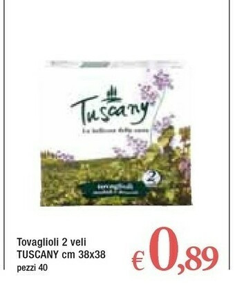Famila Tuscany Tovaglioli 2 Veli offerta