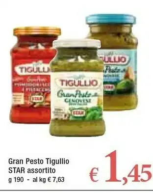 Famila Star Gran Pesto Olive E Mandorle Tigullio 190 G(ml) offerta