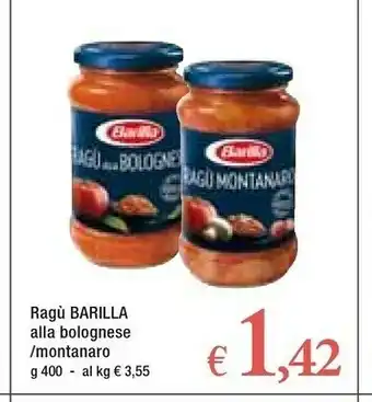 Famila Barilla Ragù Alla Bolognese offerta