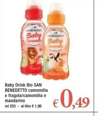 Famila San Benedetto Baby Drink Camomilla E Fragola offerta