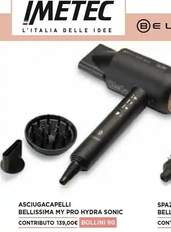 Famila Imetec Asciugacapelli Bellissima My Pro Hydra Sonic offerta
