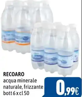 C+C Cash and Carry RECOARO acqua minerale naturale, frizzante bott 6x cl 50 offerta