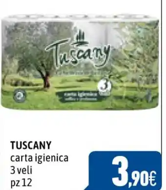 C+C Cash and Carry TUSCANY carta igienica 3 veli pz 12 offerta