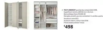 IKEA Pax Flisberget Guardaroba Componibile offerta