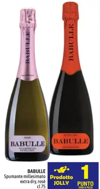 C+C Cash and Carry BABULLE Spumante millesimato Prodotto extra dry, rosè cl 75 offerta