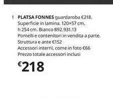 IKEA Platsa Fonnes Guardaroba offerta