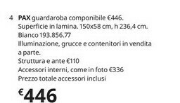 Pax Guardaroba Componibile