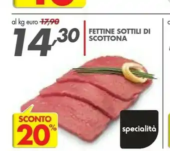 Fettine Sottili Di Scottona