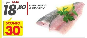 Italmark Filetto Fresco Di Branzino offerta