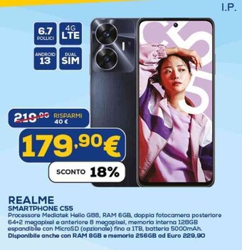 Euronics REALME SMARTPHONE C55 offerta