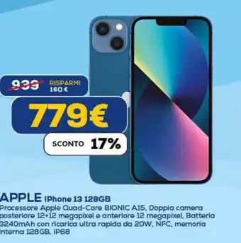 Euronics APPLE IPhone 13 128GB offerta