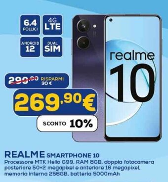 Euronics REALME SMARTPHONE 10 offerta