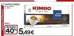 Coop Kimbo Caffè Aroma Italiano 250 G(ml) offerta