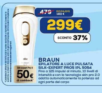 BRAUN EPILATORE A LUCE PULSATA SILK-EXPERT PRO5 IPL 5054