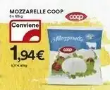 Coop Coop - Mozzarella Con Fermenti Lattici Vivi 375 G(ml) offerta