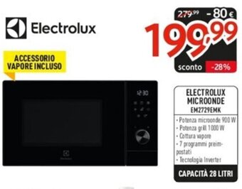 ELECTROLUX MICROONDE EM2729EMK