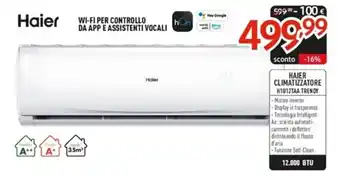 HAIER CLIMATIZZATORE H1U12TAA TRENDY