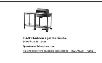 IKEA Barbecue a carbonella offerta